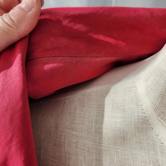 Eileen Fisher Vest Jacket Sleeveless Womens 3X Preppy Fuchsia pink - Picture 5 of 6